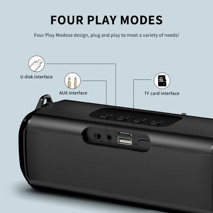 RGB Speaker EBS-045 Aliexpress Choice Portable Wireless Music Player & Soulder Straps LED Bluetooth 5.0 TF USB-C Aux